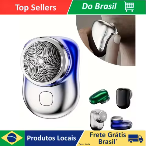 Mini Barbeador Elétrico Portátil