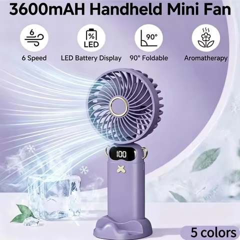 Ventilador Portátil Mini 6 Velocidades
