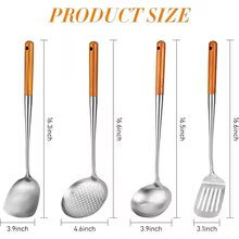 Kit Utensílios Cozinha Aço Inox Thumbnail 3