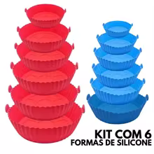 Kit 6 Formas Silicone Air Fryer Thumbnail 5