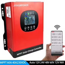 Controlador Solar MPPT WiFi 80A Tela LCD Thumbnail 1