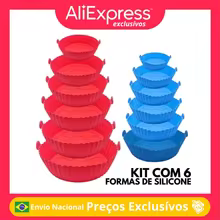 Kit 6 Formas Silicone Air Fryer Thumbnail 1