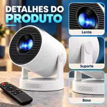 Mini Projetor Portátil com Controle Remoto Thumbnail 2