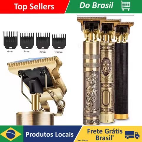 Aparador de Cabelo Profissional Sem Fio