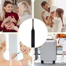 Escova Elétrica Sônica IPX7 com 4 Cabeças Thumbnail 4