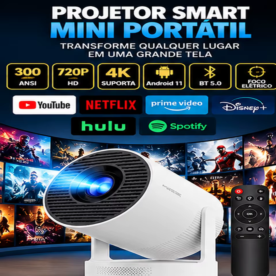 Projetor Smart HY300Ultra 4K