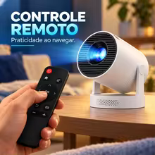 Mini Projetor Portátil com Controle Remoto Thumbnail 3