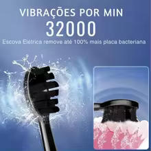 Escova Elétrica Sônica IPX7 com 4 Cabeças Thumbnail 3
