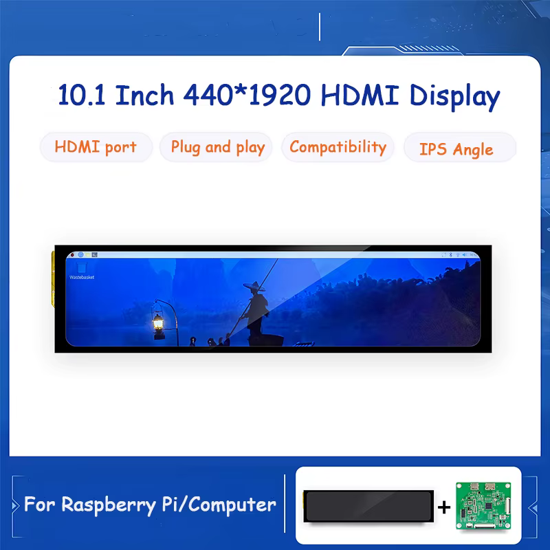 Módulo Tela Toque 10.1" IPS Raspberry Pi