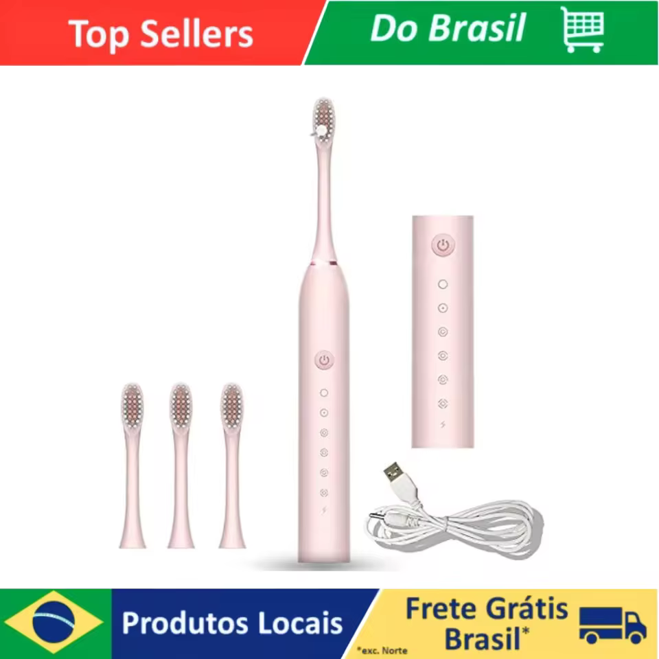 Escova Dental Elétrica 6 Modos