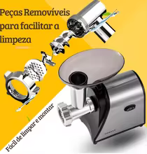 Moedor de Carne Elétrico 1500W Thumbnail 5