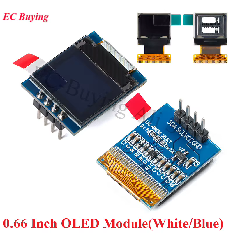 OLED 0.66" SSD1306 I2C SPI