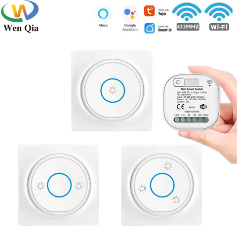 Interruptor Inteligente WiFi RF Sem Bateria