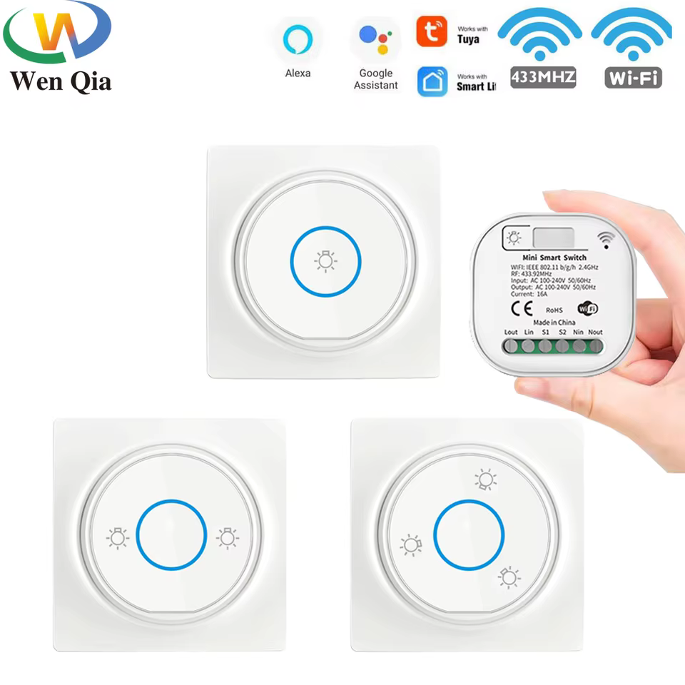 Interruptor Inteligente WiFi RF Sem Bateria