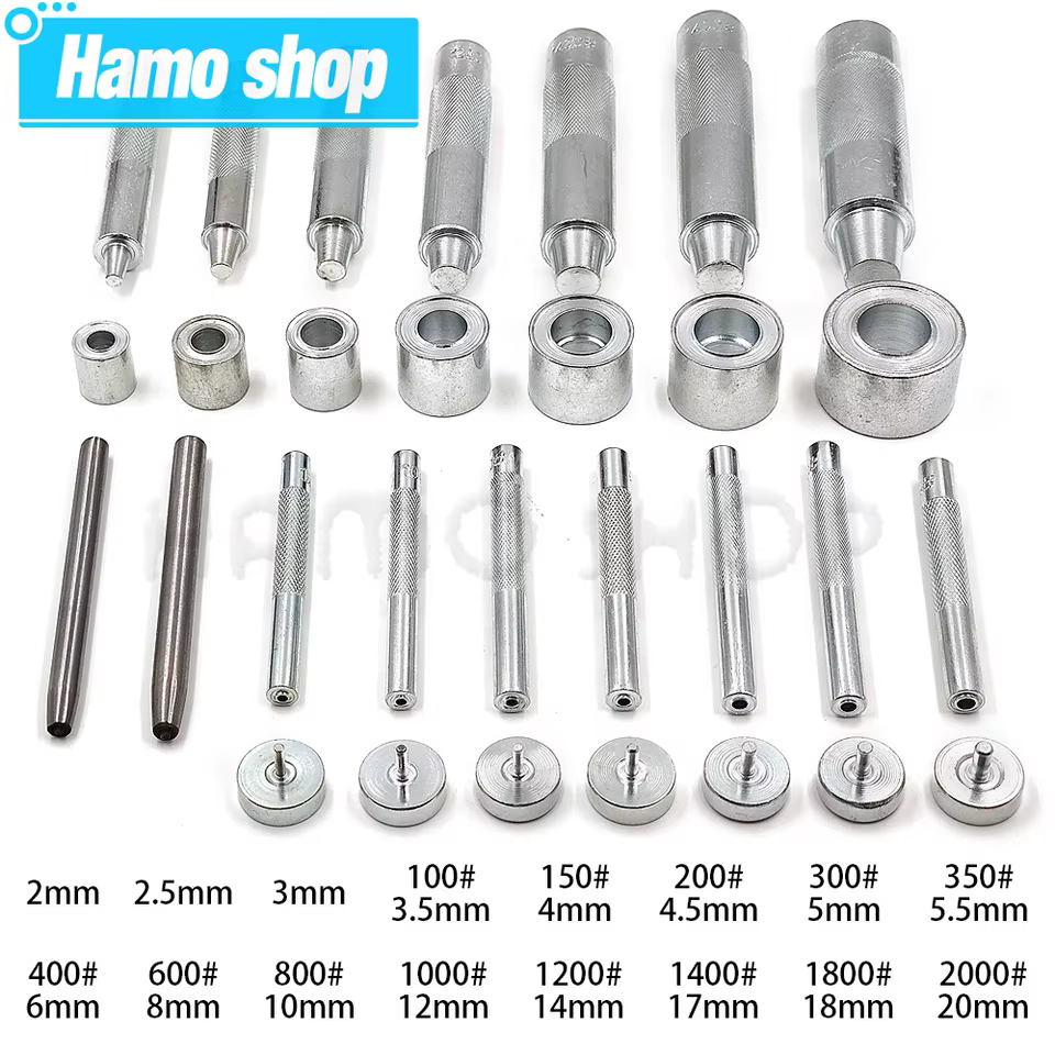 Kit Olhos de Metal com Ferramenta