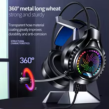 Headset Gamer RGB 7.1 Surround com Microfone Thumbnail 4