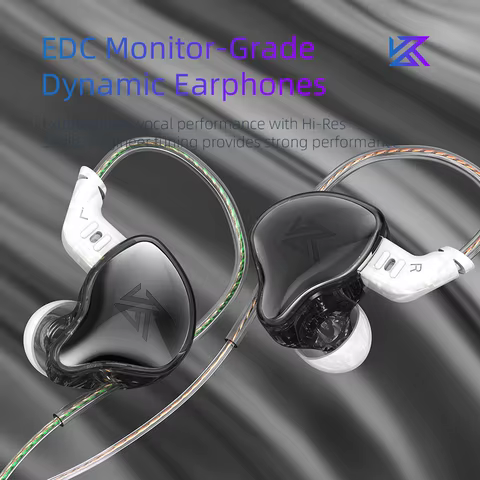 KZ EDC Fones de Ouvido com Fio