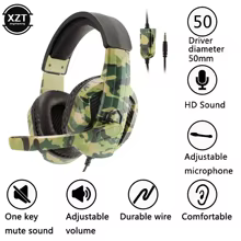 Headset Gamer Camuflagem 3.5mm Thumbnail 2