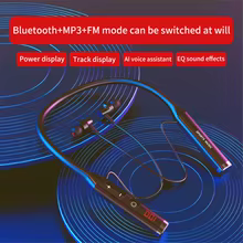 Fone Bluetooth 5.0 Neckband 3 em 1 Esporte Thumbnail 5