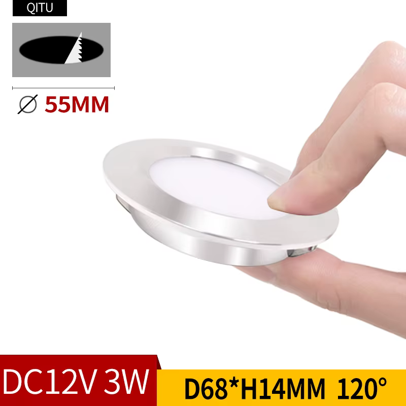 Downlight LED Qitu 3W Embutido