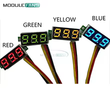 Voltímetro Digital LED Verde 3 Fios Thumbnail 1