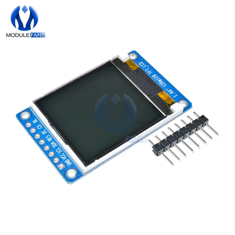 1.44 "1.44 polegadas serial 128x128 st7735s módulo de exibição lcd tft colorido 8 pinos interface serial spi 3.3v placa de entrada de energia 8p