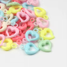 50 Corações Plásticos para Jóias DIY - Bucrurr Thumbnail 2