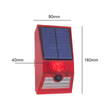 Detector de Movimento Solar com Alarme e Luz Thumbnail 5