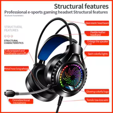 Headset Gamer RGB 7.1 Surround com Microfone Thumbnail 2