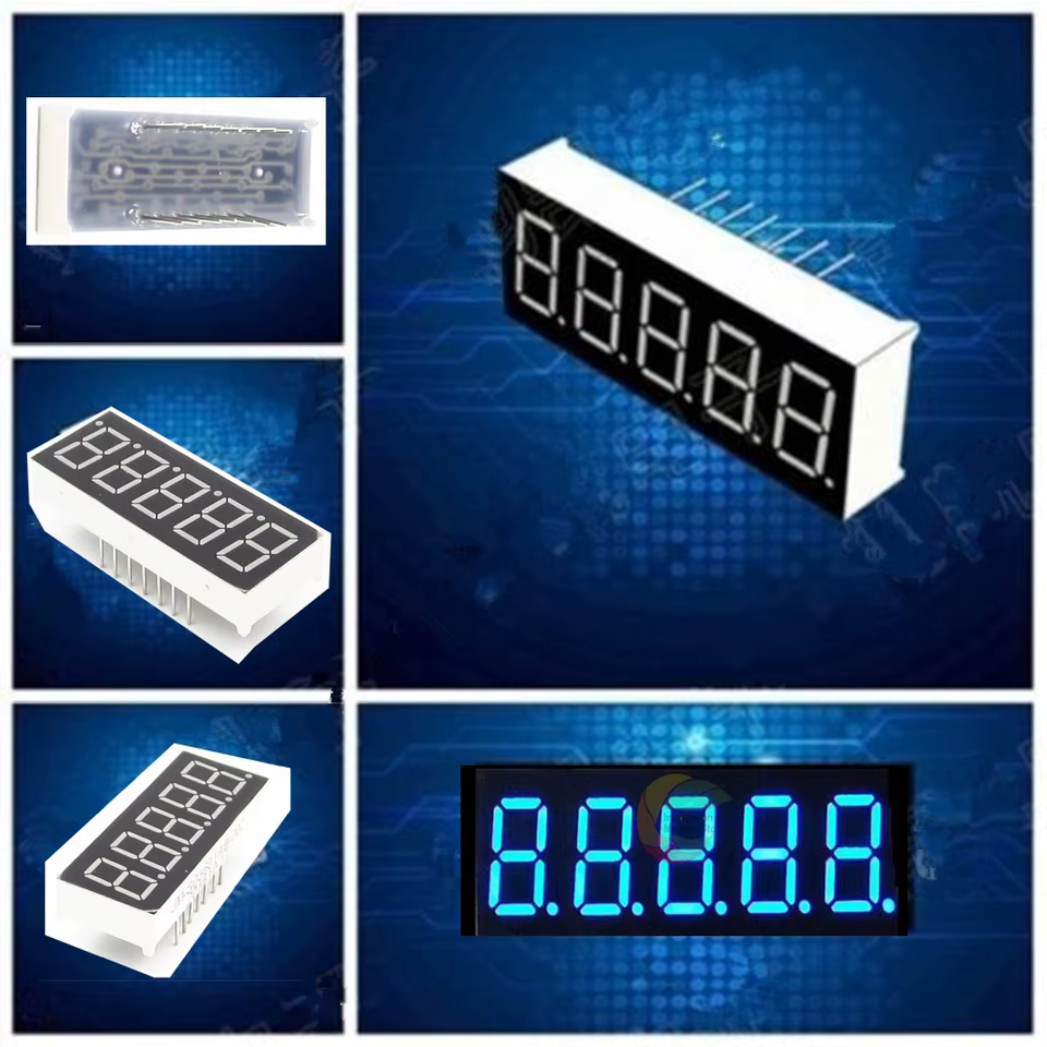 Display LED Digital 5 Dígitos Azul