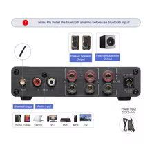 Amplificador Bluetooth AIYIMA 2.1 Thumbnail 3