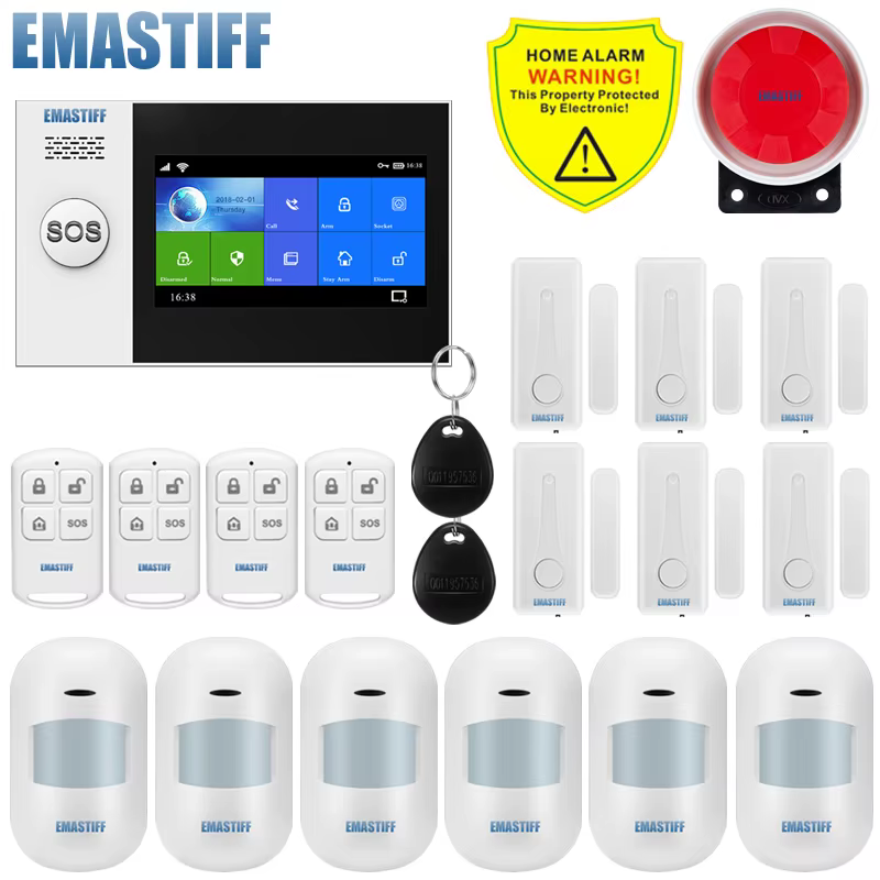Alarme Doméstico W4B 4.3" com Tela Touch