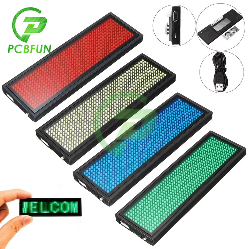 Crachá LED Digital Programável