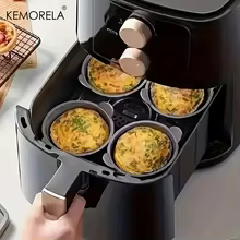 Kit 4 Ramequins Silicone Fritadeira de Ar KEMORELA Thumbnail 1