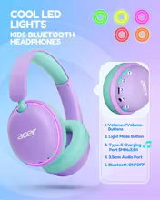 Fones Bluetooth Acer para Crianças Thumbnail 4
