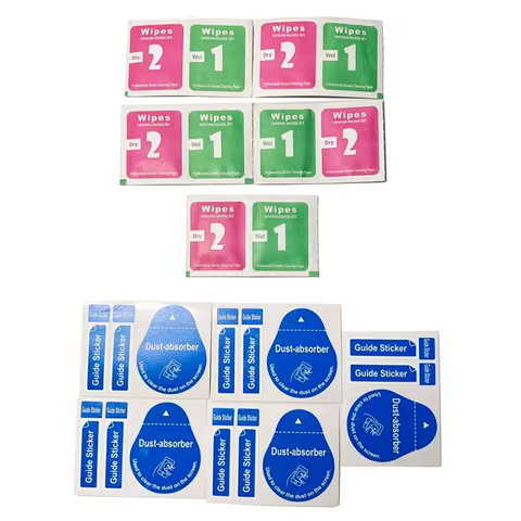 Kit Limpeza Telas 5 Pçs Toalhetes Adesivo