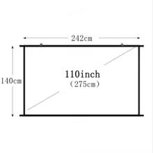 Tela de Projeção 110" 16:9 Portátil Thumbnail 3