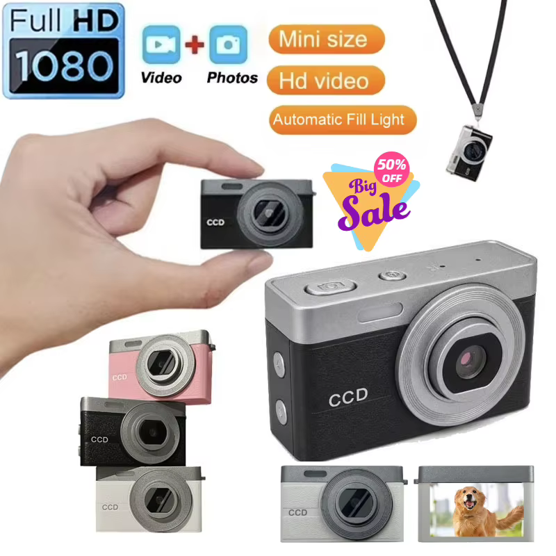 Câmera Mini Retro HD 1080P