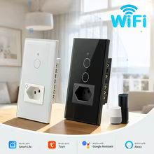 Interruptor Inteligente WiFi com Tomada Thumbnail 1
