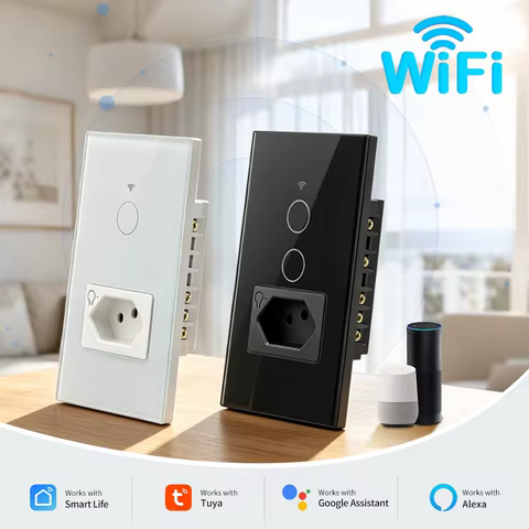 Interruptor Inteligente WiFi com Tomada