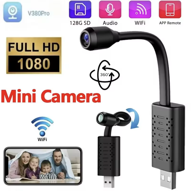 Mini Câmera V380 PRO 1080P