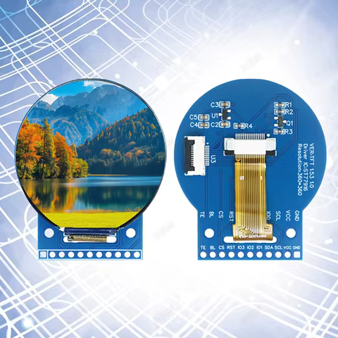 Tela LCD Redonda 1.5" 360x360 IPS