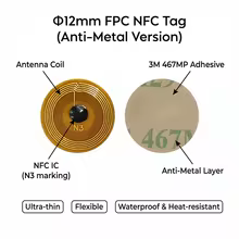 Etiqueta NFC Mini NTAG213 12mm Thumbnail 3