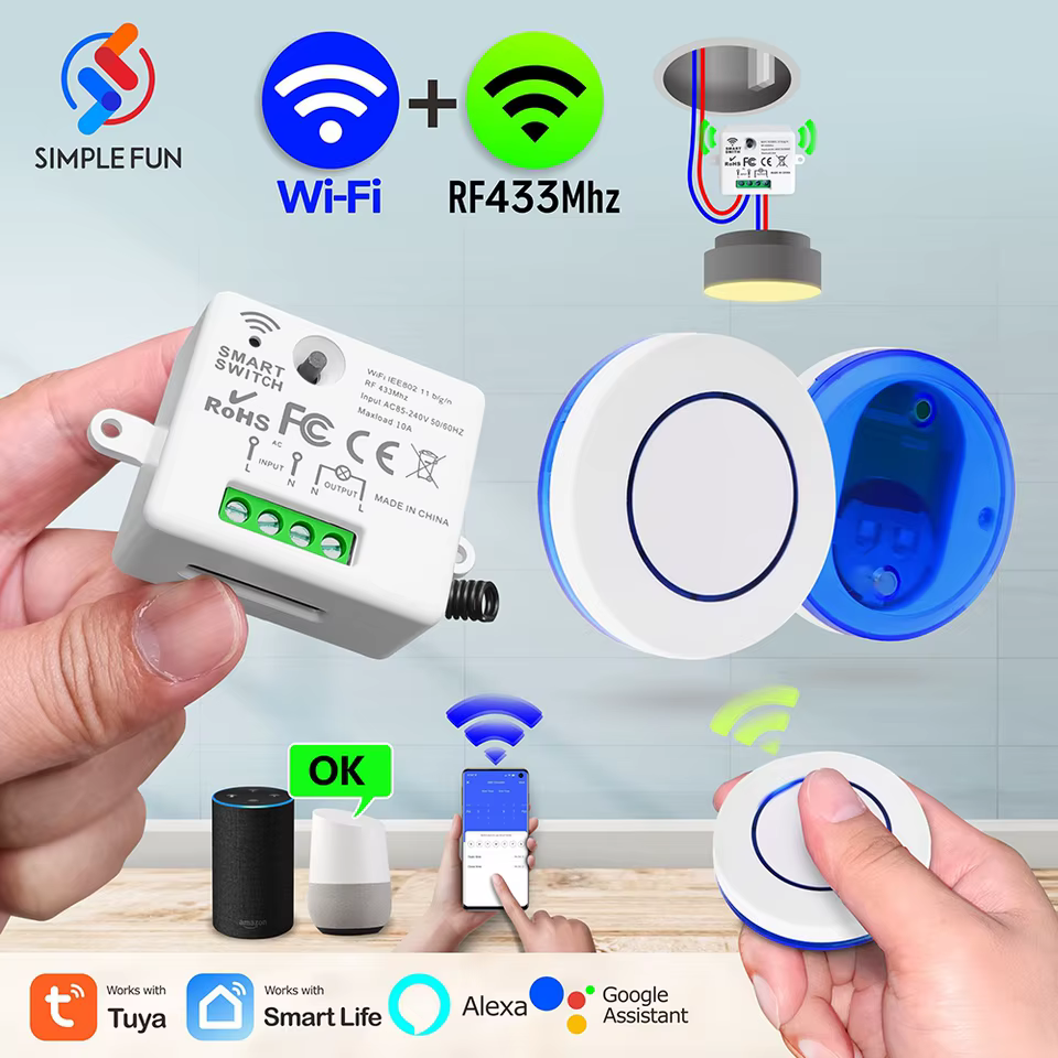 Interruptor Wi-Fi Inteligente Tuya