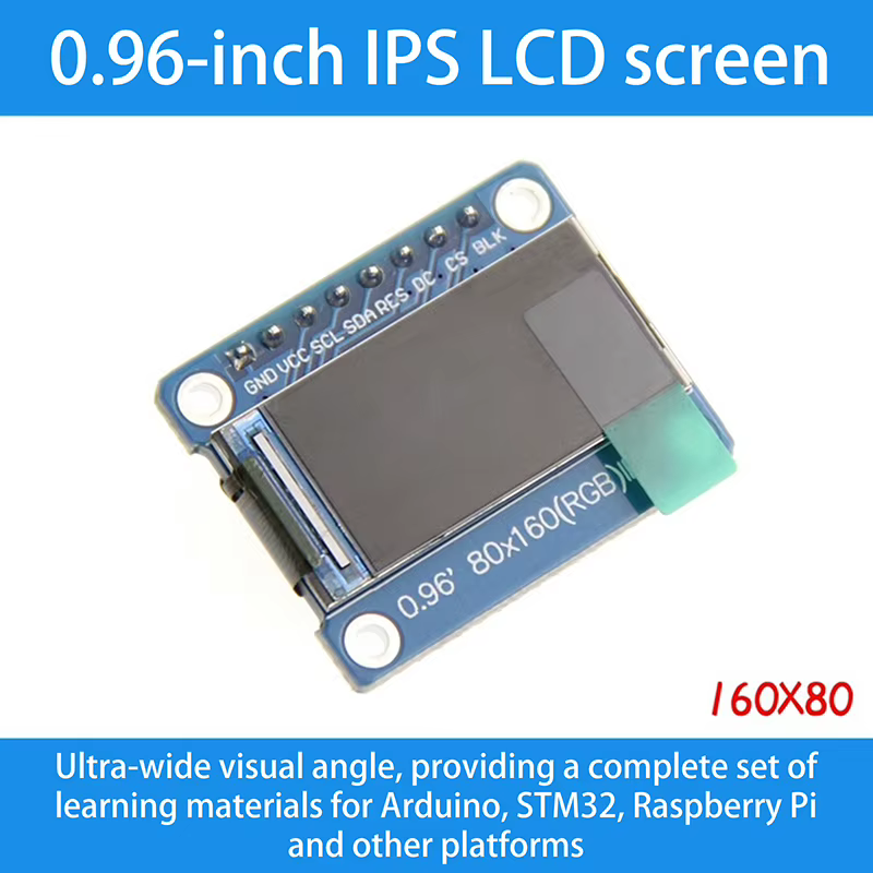 Tela LCD IPS 0.96 ST7735 65K Cores