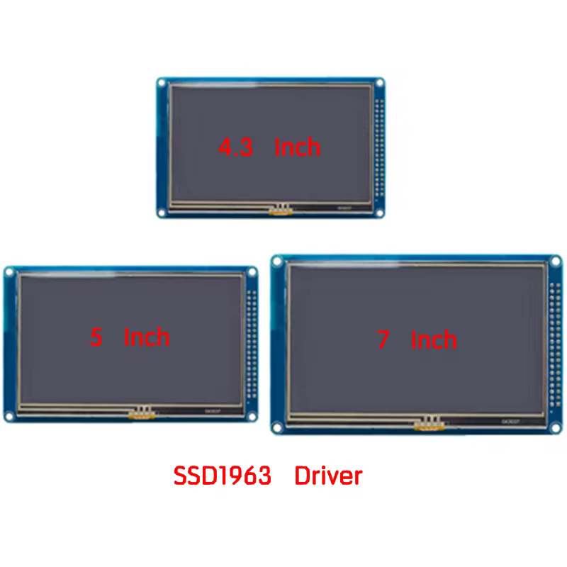 Módulo LCD TFT 4.3 5.0 7.0" 800x480 SSD1963