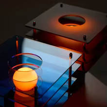 Luminária LED Acrílico com LCD Thumbnail 1