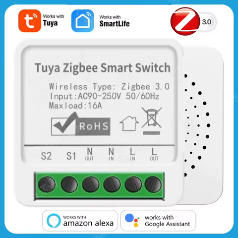 Interruptor Inteligente ZigBee Tuya 16A