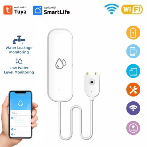 Sensor Inteligente de Vazamento Tuya WiFi