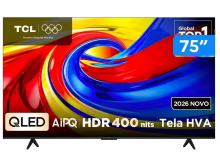 Smart TV TCL 75" 4K QLED Google TV Thumbnail 1